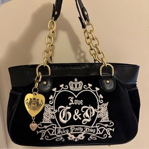 Black Juicy Couture Purse with Charm